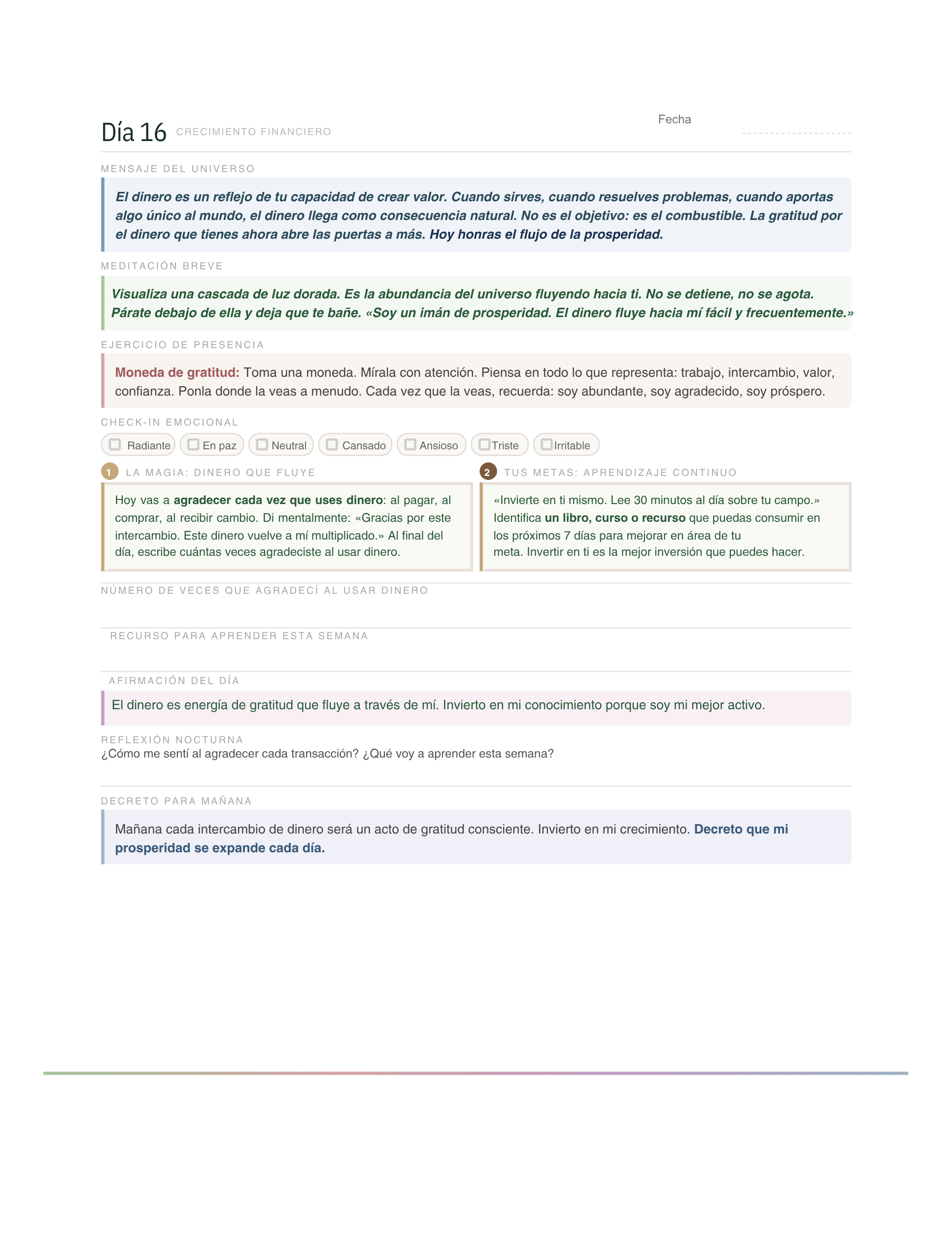 DIARIO DE BIENESTAR Y PLANIFICACIÓN MENSUAL